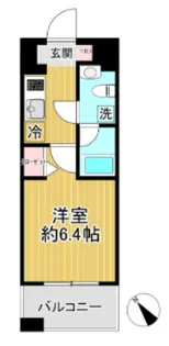 グリフィン横浜・東口参番館【3階】の間取り