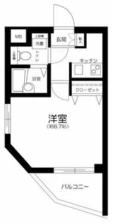 東京都新宿区西新宿4【マンション】の間取り