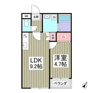 GARDEN MIYAKOII【2階】の間取り