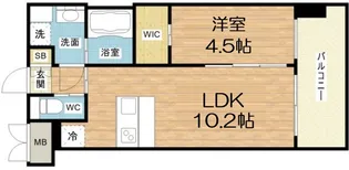 プレジオ大正【2階】の間取り