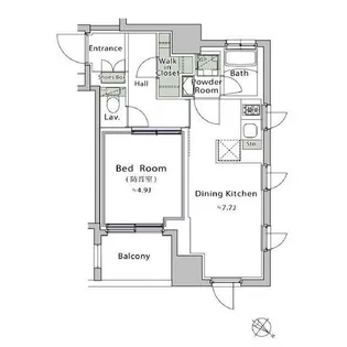 プレイ江古田【4階】の間取り