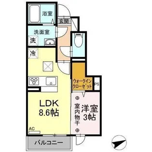 Raffine Cerezo【1階】の間取り