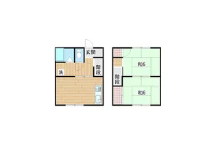 原町アパート【1階】の間取り