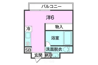 kafu-shi KUME【カフーシ 久米】【6階】の間取り