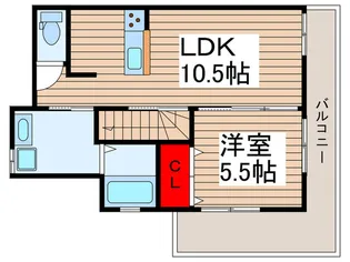 クレイル浦和【2階】の間取り