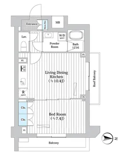 プレール・ドゥーク新宿West【4階】の間取り