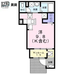 エトワール(ひらき)【1階】の間取り