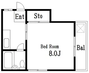 山本コーポ【1階】の間取り