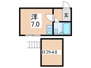 プラザドゥミハルB【2階】の間取り