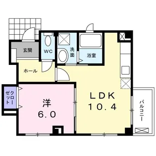 ユッツI【1階】の間取り