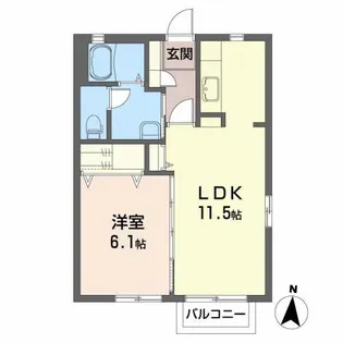 グリーン ハーモニー・A【2階】の間取り