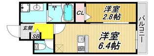 ONLYONE伊丹北本町【6階】の間取り