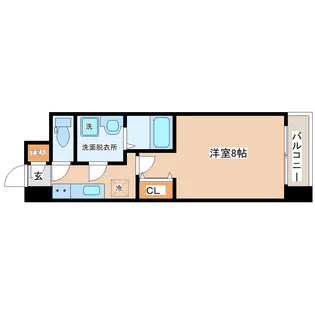 パークサイド仙台東口【10階】の間取り