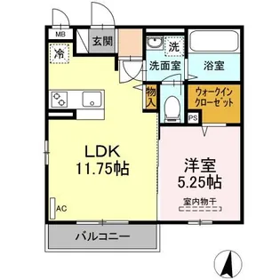 Fairy Tail(フェアリーテイル)【3階】の間取り