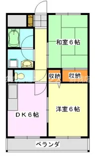 グリーンハイツ内山【2階】の間取り