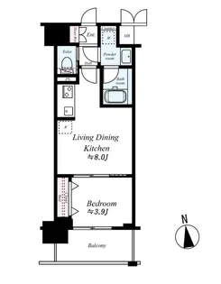 レオンコンフォート本町東III【2階】の間取り