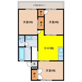 ハイツ松永【2階】の間取り