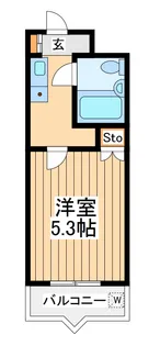ハイタウン綱島【4階】の間取り