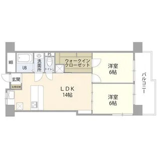 レック芝公園マンション【4階】の間取り