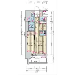 プレサンス名古屋駅ゲート【14階】の間取り