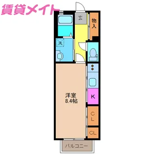 メゾンココット【2階】の間取り