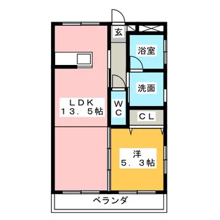 SEAGAL Y II【1階】の間取り