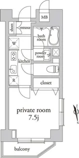 アーベイン中野富士見町【6階】の間取り
