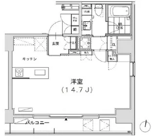 グランディオール広尾テラス【11階】の間取り