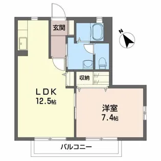 ラルジュ・ハーモニー【1階】の間取り