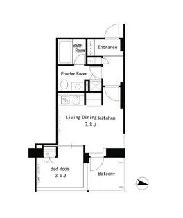 パークアクシス西麻布ステージ【5階】の間取り