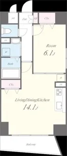 カーサフェリーチェ【9階】の間取り