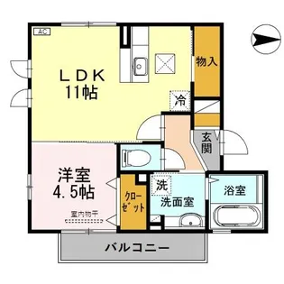 エスペランスI B棟【1階】の間取り