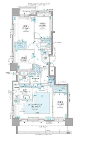 クリーンリバーフィネス札幌ミッドステージウエスト【12階】の間取り