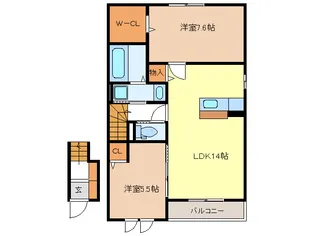ライプン【2階】の間取り