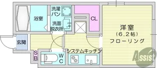 アンジェリーク新寺【4階】の間取り