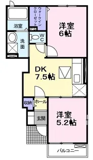 クレメント【1階】の間取り
