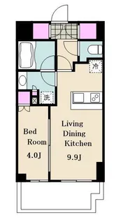 Brillia早稲田鶴巻町【6階】の間取り