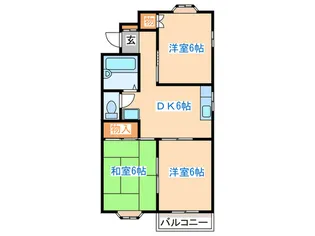 ラポールさいA【2階】の間取り