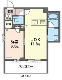 ラクー川口並木【3階】の間取り
