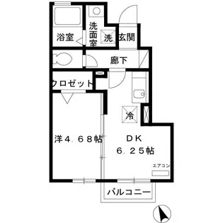 マロウコート【1階】の間取り