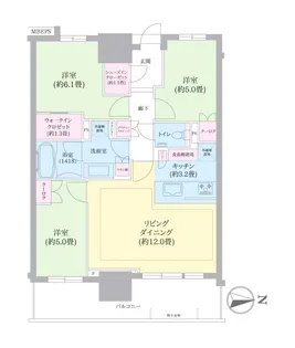 幕張ベイパーク スカイグランドタワー【12階】の間取り