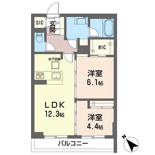 フェリシード野沢【1階】の間取り