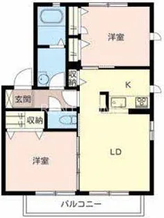 シャーメゾン小山【2階】の間取り