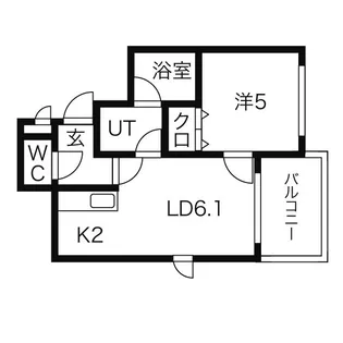 カハラコートセカンド【5階】の間取り