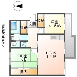 BLUE SKY ONE明野1番館【1階】の間取り