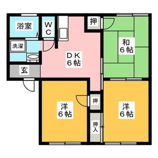コート・アムールII【2階】の間取り