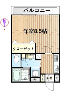 S・FLAT【1階】の間取り