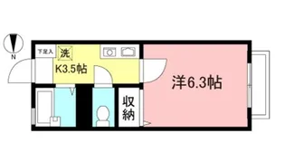 トワヴェール松原【1階】の間取り