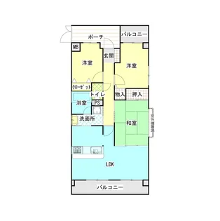 藤和ハイタウン庚午北【2階】の間取り