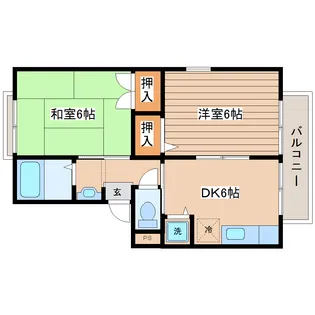 セジュール葵【2階】の間取り